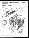 CABINET PARTS Diagram and Parts List for WAL106P1A1  Frigidaire Air Conditioner
