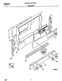 BACKGUARD Diagram and Parts List for MGF354CFSB  Frigidaire Range