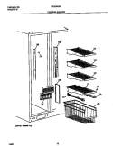 FREEZER SHELVES Diagram and Parts List for FRS24AGDB0  Frigidaire Refrigerator