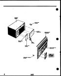 Part Location Diagram of A483415 Frigidaire PANEL-CAB FRONT