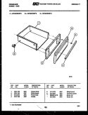 DRAWER PARTS Diagram and Parts List for GPG34BNL3  Frigidaire Range