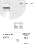 COVER Diagram and Parts List for FEZ831CFS1  Frigidaire Washer Dryer Combo