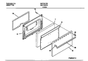 DOOR Diagram and Parts List for MEF302PBWF  Frigidaire Range