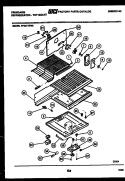 SHELVES AND SUPPORTS Diagram and Parts List for FPZ21TFA3  Frigidaire Refrigerator