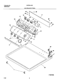 CONTROLS / TOP PANEL Diagram and Parts List for SGGR341AS1  Frigidaire Dryer