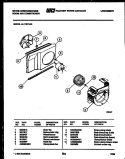AIR HANDLING PARTS Diagram and Parts List for AL119K1A3  Frigidaire Air Conditioner