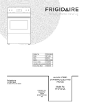 COVER Diagram and Parts List for FFEF3012LSE  Frigidaire Range