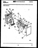 ICE DOOR, DISPENSER AND WATER TANK Diagram and Parts List for 95-2497-57-03  Tappan Refrigerator
