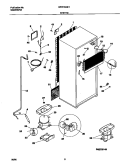SYSTEM Diagram and Parts List for WRT15CSHW2  Frigidaire Refrigerator