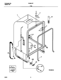 TUB Diagram and Parts List for FDB421RFR5  Frigidaire Dishwasher