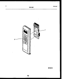 CONTROL PANEL Diagram and Parts List for MC1350P3  Frigidaire Microwave