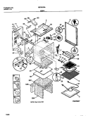 BODY Diagram and Parts List for GEF357BABB  Gibson Range