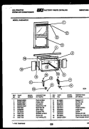 CABINET AND INSTALLATION PARTS Diagram and Parts List for KAS244P2K1  Kelvinator Air Conditioner