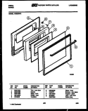 DOOR PARTS Diagram and Parts List for VG36DW2-23  Frigidaire Range