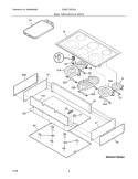 MAINTOP Diagram and Parts List for E36EC75ESS5  Electrolux Cooktop