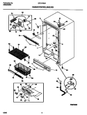 CABINET / CONTROL / SHELVES Diagram and Parts List for GFU14M9AW5  Gibson Freezer