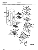 SHELVES Diagram and Parts List for WRS20WRHW2  Frigidaire Refrigerator