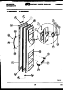 FREEZER DOOR PARTS Diagram and Parts List for FMW220EN2F  Kelvinator Refrigerator