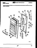 DOOR PARTS Diagram and Parts List for FV16F5WXFA  Gibson Freezer
