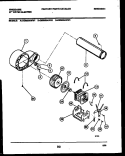 BLOWER AND DRIVE PARTS Diagram and Parts List for DE3900AWW1  Frigidaire Dryer