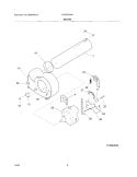 MOTOR Diagram and Parts List for LFD301GW4  Frigidaire Dryer