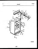 CABINET PARTS Diagram and Parts List for RT153MLW1  Frigidaire Refrigerator
