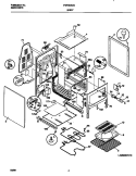 BODY Diagram and Parts List for FEF354CGSA  Frigidaire Range