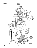 P17T0034 WSHR MTR, HOSE Diagram and Parts List for FLXE52RBT8  Frigidaire Washer Dryer Combo