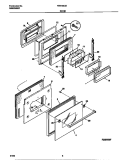 DOOR Diagram and Parts List for FEB756CETA  Frigidaire Wall Oven