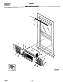 WINDOW MOUNTING PARTS Diagram and Parts List for 5130009B  Frigidaire Air Conditioner