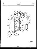 CABINET PARTS Diagram and Parts List for FPE21TRW2  Frigidaire Refrigerator