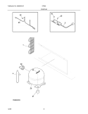 SYSTEM Diagram and Parts List for CF096  Frigidaire Freezer