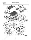 SHELVES Diagram and Parts List for FRT21QRCD5  Frigidaire Refrigerator