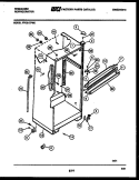 CABINET PARTS Diagram and Parts List for FPE21TPW0  Frigidaire Refrigerator