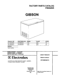 COVER Diagram and Parts List for GFC05M0AW1  Gibson Freezer