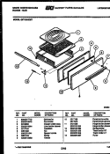 BROILER DRAWER PARTS Diagram and Parts List for GF710HXD7  Frigidaire Range