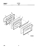 DOOR Diagram and Parts List for MGF336BGWA  Frigidaire Range