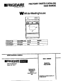 COVER Diagram and Parts List for WGF324BBDC  Frigidaire Range