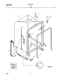 TUB Diagram and Parts List for MDB124BAB1  Uni Dishwasher