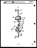TRANSMISSION PARTS Diagram and Parts List for LA640JXW4  Frigidaire Washer