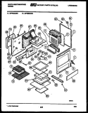 BODY PARTS Diagram and Parts List for GF780KXW3  Frigidaire Range