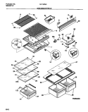 SHELVES / CONTROLS Diagram and Parts List for FRT18TNCD0  Frigidaire Refrigerator