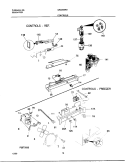 CONTROLS Diagram and Parts List for GRS26ZRHW6  Gibson Refrigerator