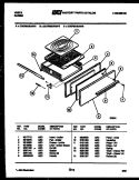 BROILER DRAWER PARTS Diagram and Parts List for 21KPMAWAN5  Tappan Range