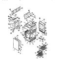 BODY, SIDE PANELS Diagram and Parts List for KF460GDH2  Frigidaire Range