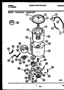 TUB DETAIL Diagram and Parts List for 46-2651-23-02  Tappan Washer