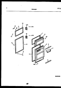 DOOR PARTS Diagram and Parts List for TPK140JN3D  Kelvinator Refrigerator
