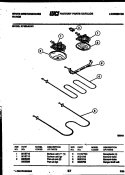 BROILER PARTS Diagram and Parts List for KF320JDW3  Kelvinator Range