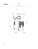 WRAPPER Diagram and Parts List for FDD50J2  Frigidaire Dehumidifier