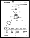 COMPRESSOR Diagram and Parts List for MH206F1QA  Kelvinator Air Conditioner